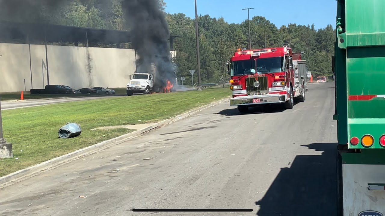 Garbage truck fire at John’s Transfer Station, Hueytown AL 9/26/2022