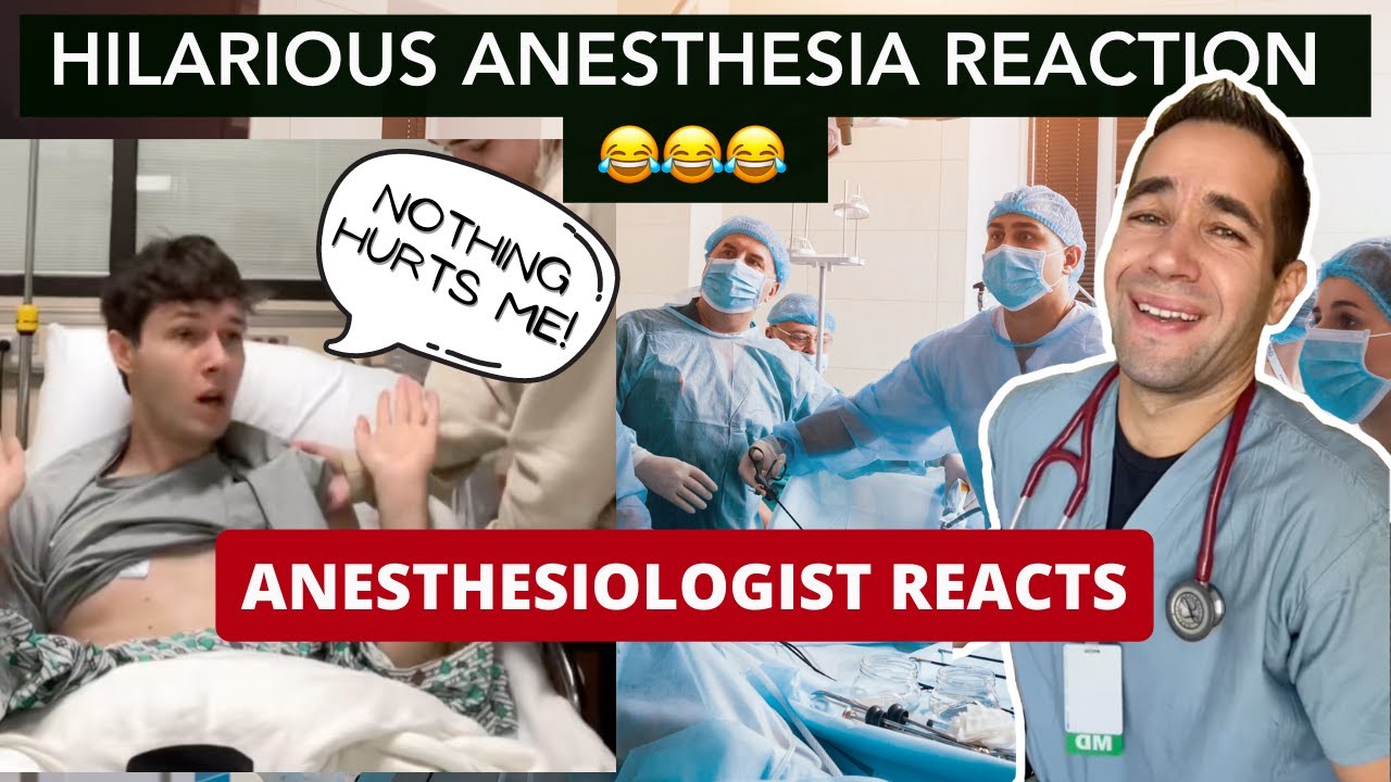 😂 What a Comedian on Anesthesia Looks like 😂 Anesthesiologist Reacts