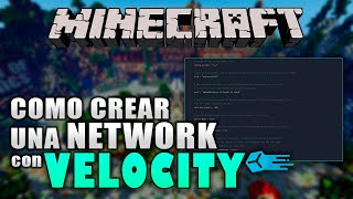 Como Crear una NETWORK con VELOCITY - Minecraft