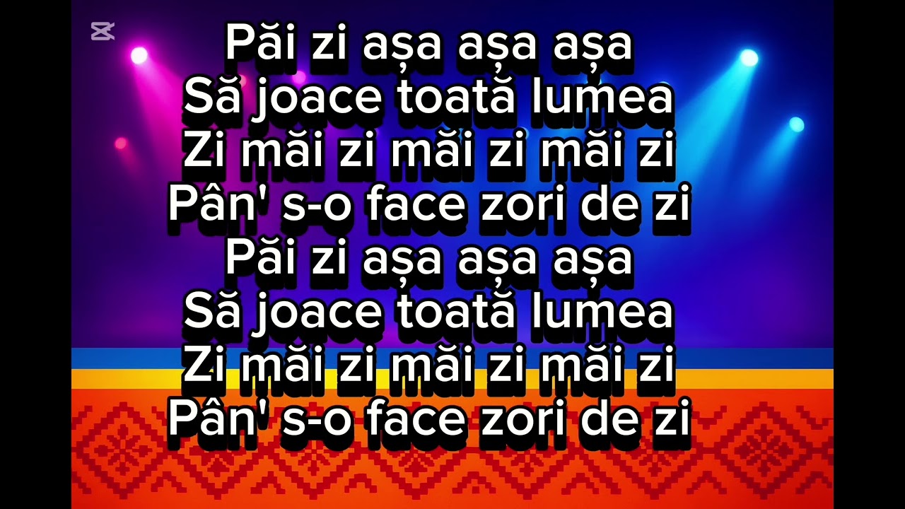Karaoke ❌❌🇷🇴 Zi așa, așa, așa!! ❌❌🎹 Sol major 🎹❌#versuri #korgpa5x  2025 