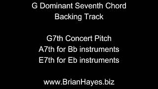 G Seventh (G7) Chord Backing Track