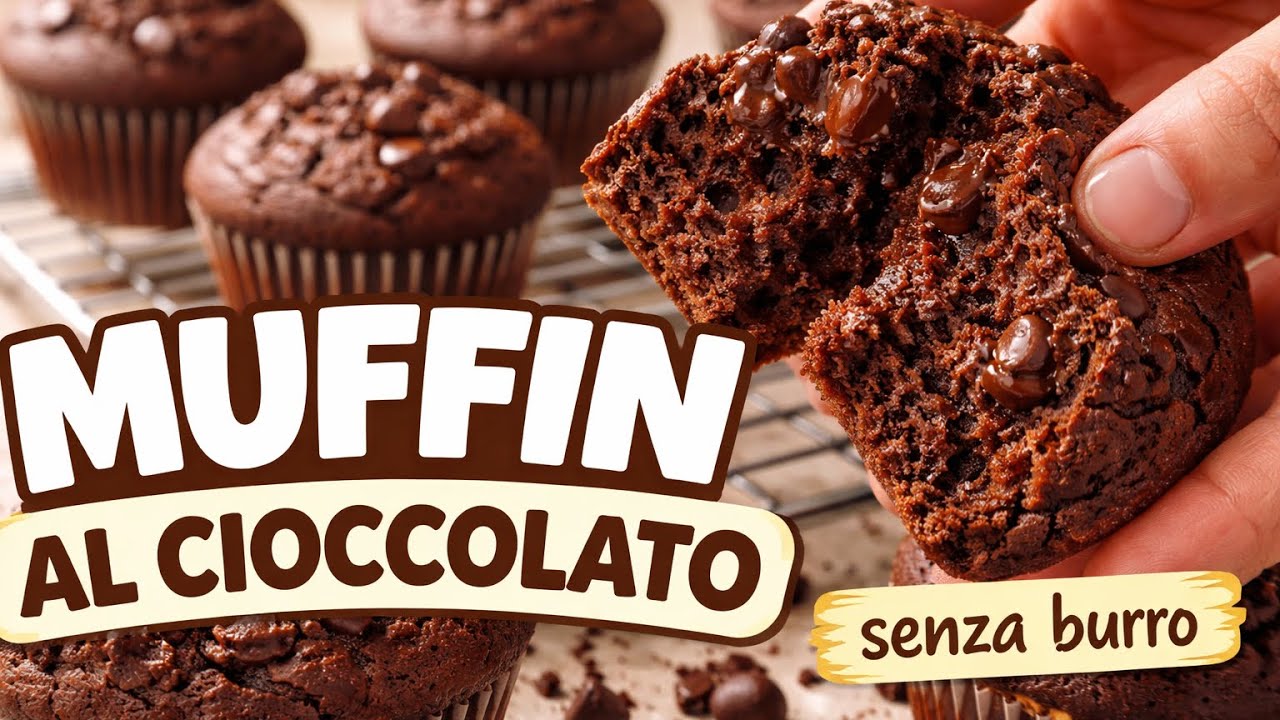 Muffin al Cioccolato pronti in 15 minuti  - Ricetta facile