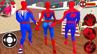 SpiderMan Love Battle for SpiderWoman in Scary Teacher 3D