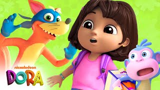 Dora's Aventuras Marathon! w/ Boots & Swiper 🦊 10 Minute Compilation | Dora & Friends