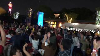 君が代 日本国国歌斉唱 National　Anthem of Japan 大阪・天王寺 てんしば 日本vsサモア JAPANvSAMOA　パブリックビューイング FANZONE #RWC2019