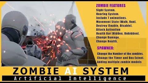 Zombie AI System in UE4 Preview