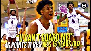 AMERICA WE HAVE A PROBLEM! 15 Y\/O Jalen Green SPAZZES OUT w\/ 46 POINTS Against TOUGH Cali Team!