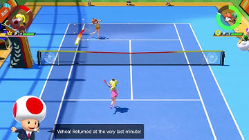 Mario Tennis Aces - Zone shot trap examples