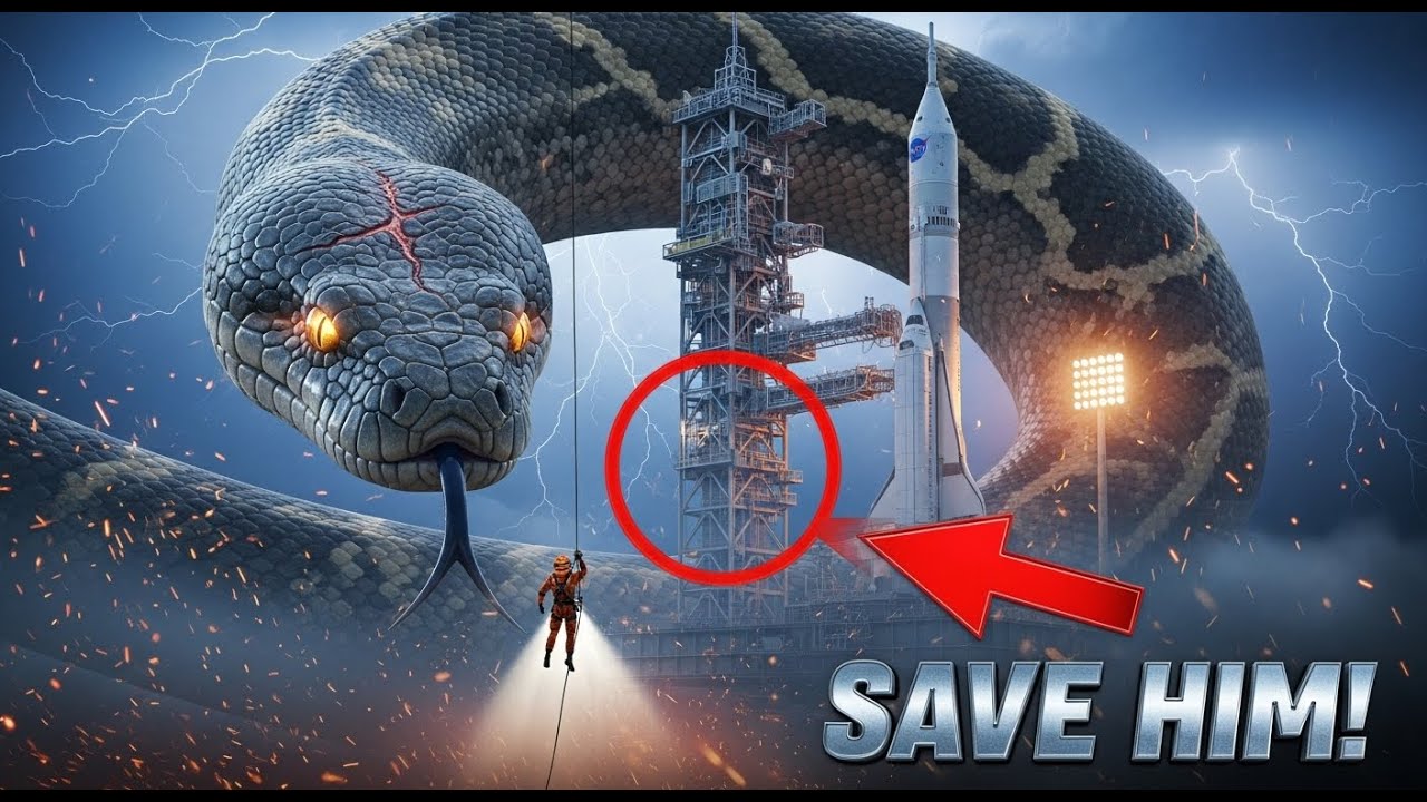 12-Meter Giant Python vs Space Rocket Launch – Extreme Rescue Mission ...