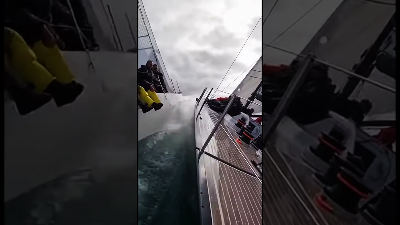 Windward Overtake at FULL SPEED 😳⛵ No Room for Error #oceanadventure #sailinglife