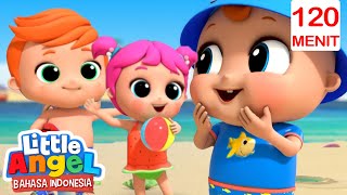 Bayi John senang Bermain Pasir di Pantai | Little Angel Indonesia | Kartun dan Lagu Anak Favorit