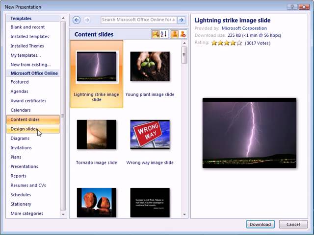 Powerpoint 2007 | Start With A Template - Youtube