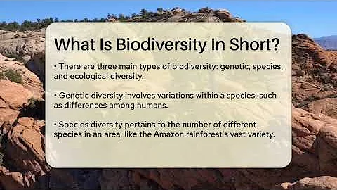 What Is Biodiversity In Short? - Ecosystem Essentials