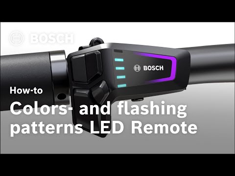 How-to | What do the colors and flashing patterns of the LED Remote mean | Bosch eBike Systems