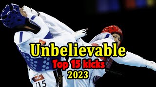 Taekwondo yang Luar Biasa | Sorotan 15 KO KICKS teratas tahun 2023