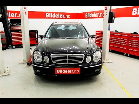 Mercedes E klasse: Hvordan bytte luftfjæring (belger) bak - 2003 til 2009 mod. (W211)