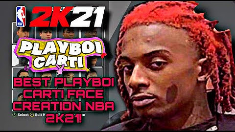 BEST PLAYBOI CARTI FACE CREATION TUTORIAL UPDATED NBA 2K21 MOST REALISTIC