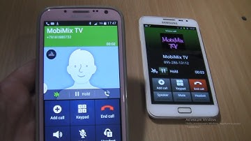 Over the Horizon Incoming+Outgoing call at the Same Time Samsung Galaxy Note 2 Pink+Note 1 White