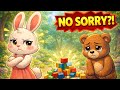 The Rabbit Who Didn’t Say Sorry 🐰 | Rhyming Moral Song for Kids
