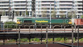 Full Length Container Train At Stratford - Plus More