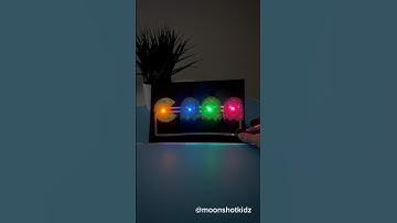 DIY packman light-up card. Easy paper electric circuit project tutorial for beginners #stem #craft