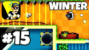 Robbery Bob : (Ch.5 : Winter) - Levels 11 - 15 | Gameplay Walkthrough | [iOS , Android]