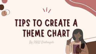 PAW Resource - Tips to Create a Theme Chart (Part 1)