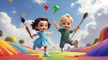 Color Splash Song - Learn Colors with Fun & Cute Cartoon Characters | Nick & Meeva