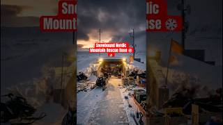 Would You Work Here?Snowbound Nordic Mountain Rescue Base ❄️🏔️ #architecture #timelapse #ai #travel
