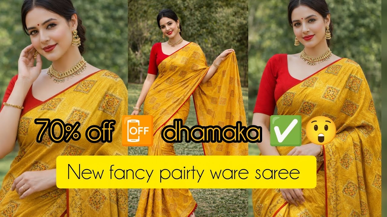 Sale ✅ Exclusive Fancy Party Wear Saree Collection#ytshorts #saree #partywearsaree 🌟 #trendingsaree.