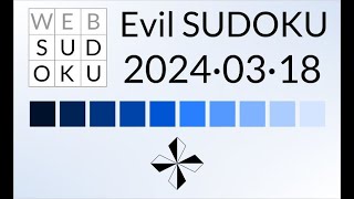 Sudoku Evil Mar 18 2024