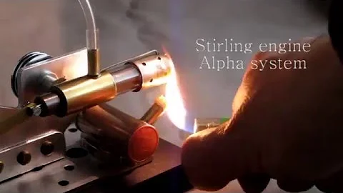 Stirling engine - Hot air engine - Recycled materials