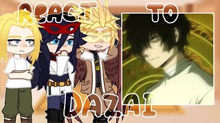 Mha React Pro Heroes React To Osamu Dazaigacha React