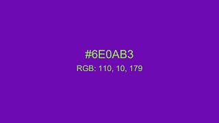 Project All Colours   6E0AB3   RGB 110,10,179