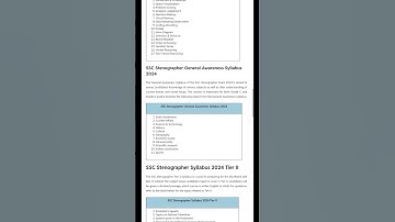 Ssc stenographer exam pattern and syllabus 2025 #shortvideo #shorts #short #ssc #stenographer #video