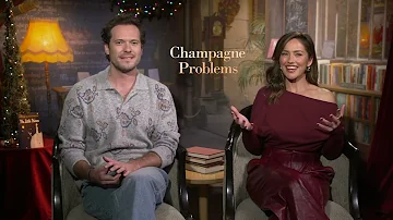 Minka Kelly & Tom Wozniczka Talk Netflix's Champagne Problems | Interview