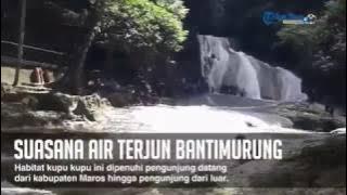 Suasana Air Terjun Bantimurung di Akhir Pekan