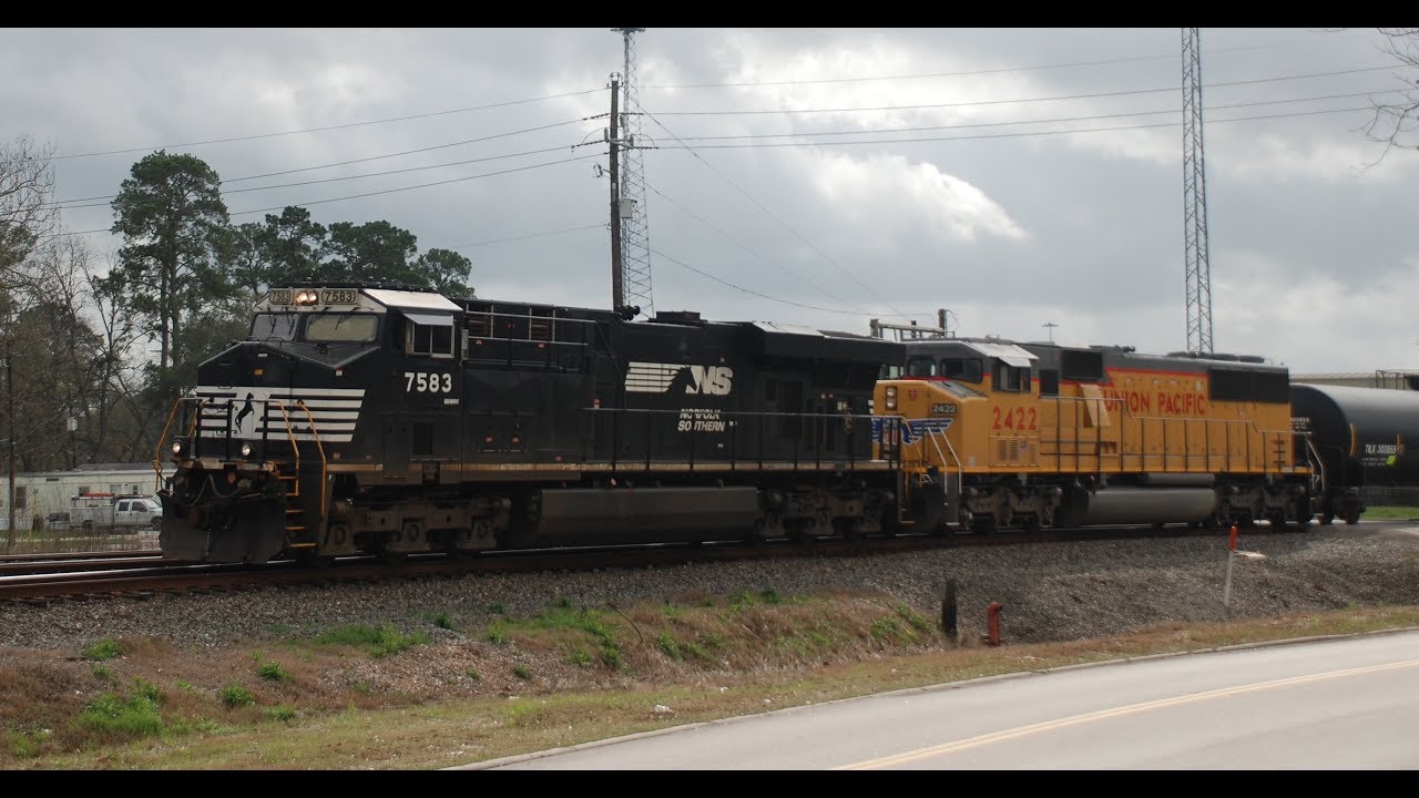 Railfanning Spring TX 2-24-18 FEAT. SD60M, NS and BNSF Motors!