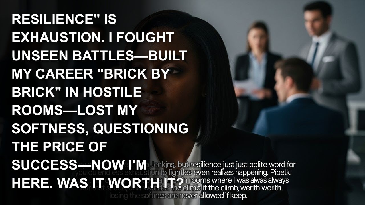 My boss praised my 'resilience' in the meeting—I just felt the exhaustion of being the only one.