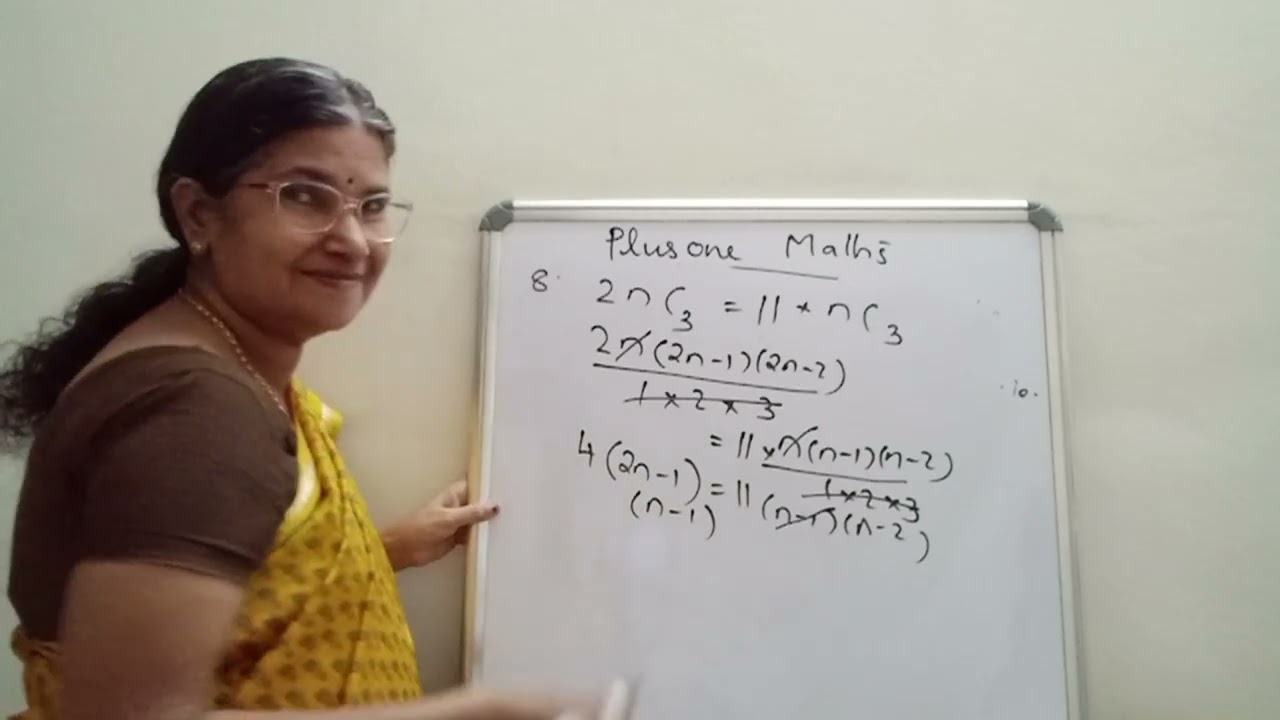 Maths important Questions plus one permutations and combinations Binomial theorem 