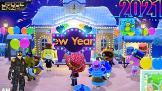 happy new year from my animal crossing island - happy new year 2021 - goodbye 2020 -