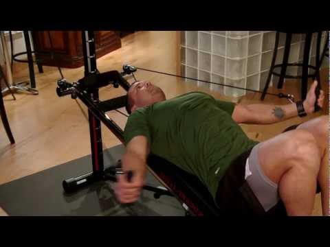 Lat Pull Down on the Total Trainer Home Gym