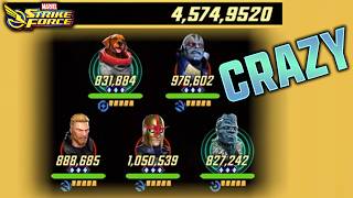 4.5 MILLION POWER TEAM??? - MARVEL Strike Force