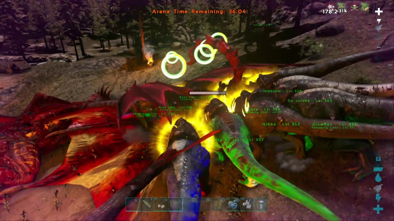 Ark Rag Boss ARK: Survival Evolved mega tribe doing the heard dragon boss on rag you ...