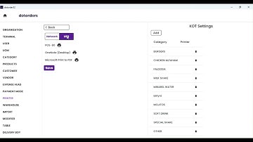 How to set up a Usb/Network thermal printer in dotorders Restaurant POS