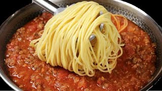They are so delicious that I cook them every day. You've never eaten such delicious spaghetti!
