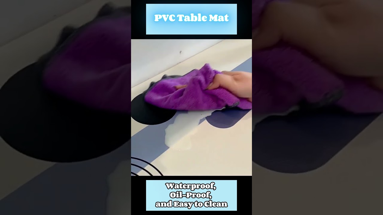 PVC Table Mat: Waterproof, Oil-Proof, and Easy to Clean 