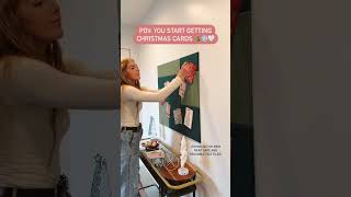 How To Pin Up Christmas Cards