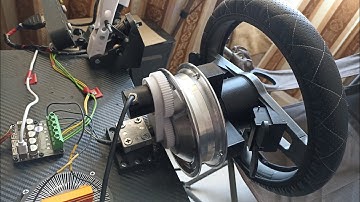 ДД база из мотор колеса самая простая механика. Игровой руль для ПК своими руками.