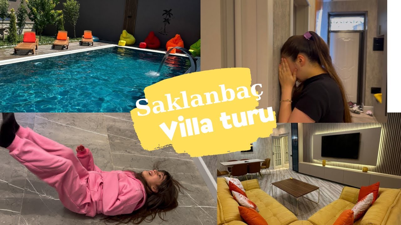 LUKS VİLLADA QALDIQ 😍 | SAKLAMBAÇ OYNADIQ